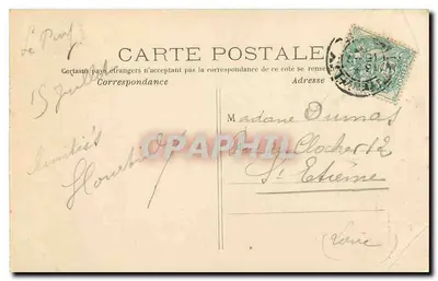 Bilhete postal antigo Espaly Saint Marcel As orgues e colunas basálticas da colina da Cruz da Palha Con — Verso