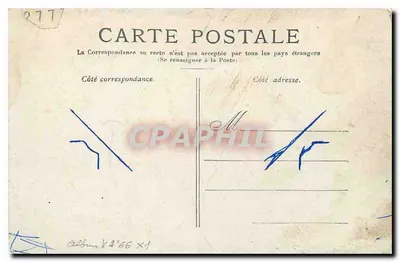 PARIS — O Jardim do Luxembourg — editor não identificado, n° de série 277 — Verso