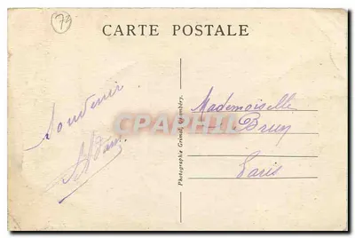 Chambéry — O Castelo dos Duques de Saboia: A Estátua dos Irmãos de Maistre — La Savoie Touristique, n° 756 — Verso