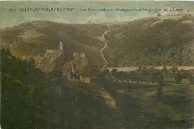 Saint-Victor-sur-Loire — Les Camaldules e Grangent nas gargantas do Loire — editor: Marcel Hébert & Cie, n° 5071