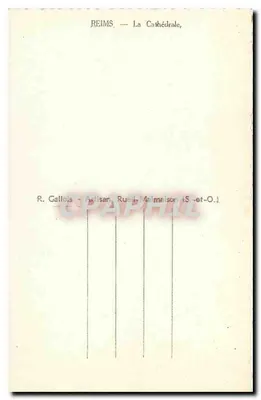 Reims — Katedra — R. Callois, Rue L. Malmison (S.-et-O.) — Rewers