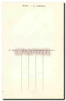 Reims — Katedra — R. Gallols - Rzemiosło, Rue Léon Malincon (S.-et-O.1) — Rewers