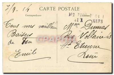 Côte d'Azur - San-Salvadour — Kąt tarasu placówki termalnej — Widok na morze — E.D. n°2753 — Rewers