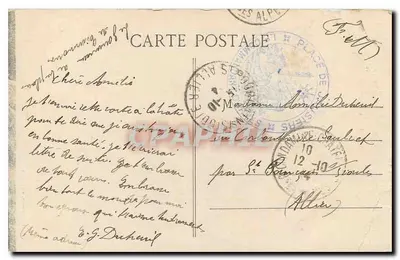 Gorges da Ubaye — Rocha Suspensa — Editor: G. Gravat, n° 361 — Verso