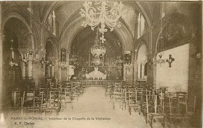 Paray-le-Monial — Interior da Capela da Visitação — B. F. Chalon