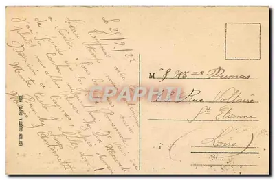 Schody Lesage i wieża Bellande — Widok z zamku — NICE — Rewers
