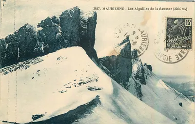 As Agulhas da Saussaz (3304 m) — Maurienne — n° 3887 — Editor F. de Béthou, Chambéry