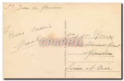 As Agulhas da Saussaz (3304 m) — Maurienne — n° 3887 — Editor F. de Béthou, Chambéry — Verso