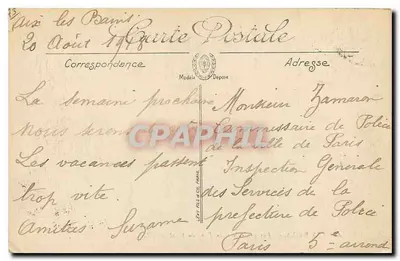 Aix-les-Bains — Vista geral e a Denti du Chat — Selcota, n°63 — Verso