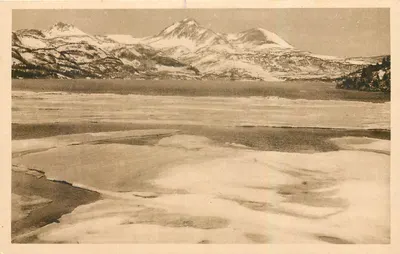La Bouillouse (Pyrénées-Orientales) — Degelo do Lago e Pic Peric (alt. 2810 m.) — Edição Berdaguet, Vignaud e Cie - Perpignan