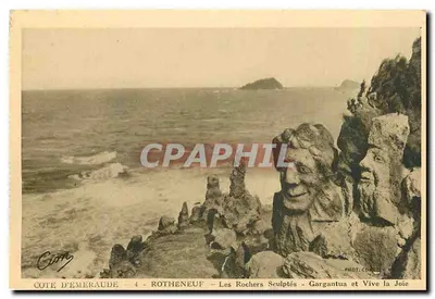 Côte d'Émeraude - Rothéneuf - Les Rochers Sculptés - Gargantua et Vive la Joie - Phot. Connies
