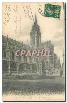 Évreux — A Catedral (Lado Meridional) — G. Lebige, editor, Évreux