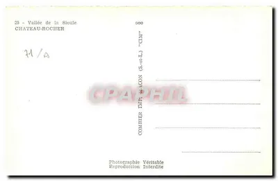 Zamek-Rocher — CIM — Dolina Sioule — Wydawca Combiér — Rewers