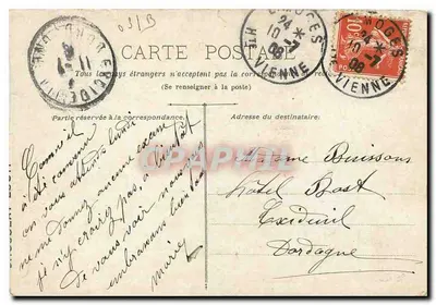 La Palisse — Wejście na most i Zamek — (Allier) — Rewers