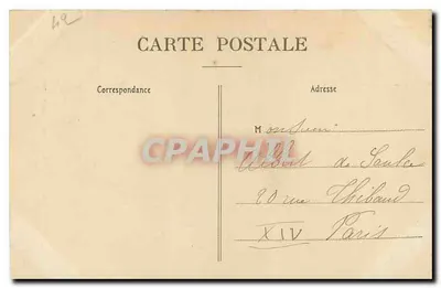 Rochetaillée — Ruínas do Castelo — Coll. J. Zauzg, édit. St-Etienne — Verso