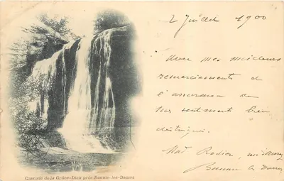 Cachoeira da Graça de Deus perto de Baume-les-Dames — editor não identificado, número de série não visível