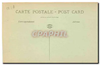 Reims avant la Guerre — L'Hôtel de Ville — La Tenke, n°2809 — Verso