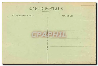 Franco-Swiss grens — De Gorges du Doubs en de Aiguille de la Mort — uitgever Girardot & Cie, Besançon, n° 1038 — Achterkant