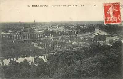 Bellevue — Panorama sobre Billancourt — C.M.