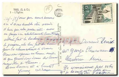 Triel-sur-Seine — La Iglesia — editor S. & O. — Reverso