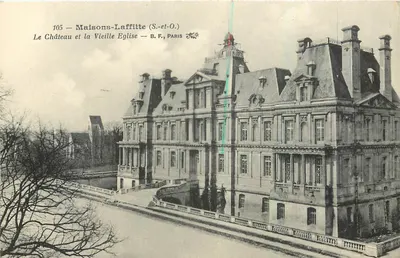 Maison-Laffitte (S.-et-O.) — O Castelo e a Velha Igreja — B.F., PARIS