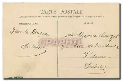 Tence - A Vale do Ruisseau de Palantier e o Ponte de Meynier (Efeito de neve) — Tence, Lith. Imp. Dupan-Ponton — Verso