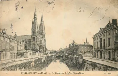 Chalons-sur-Marne — O Teatro e a Igreja Nossa Senhora — ND Phot, n°6