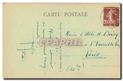ROCHEFORT-en-TERRE (Morbihan) — Uma velha porta do Castelo — J. Nozaïs, Nantes, n°24 — Verso