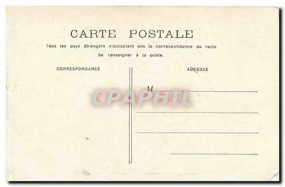 Casal abraçando um porco — Afeto Sincero — Carte postale francesa — Verso