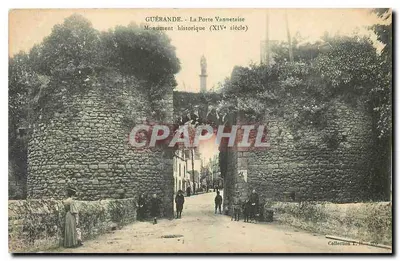 Guérande - A Porta Vannetaise — Monumento histórico (século XIV) — Coleção T. H. n° 08