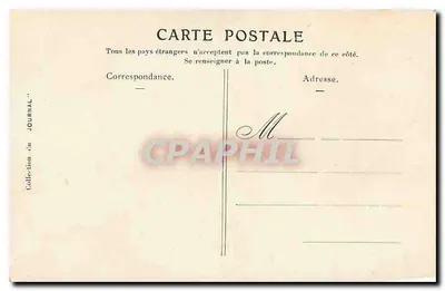Zamek Chenonceau — nocny widok pod księżycem — J. Mingo d'Apès — Rewers