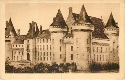 Sully-sur-Loire — Castelo feudal do século XIV — Coleção L. Marchand