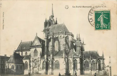 La Ferté-Bernard — Igreja N.-D. — Edição Chotard, livraria