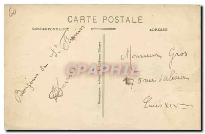 Chantilly - Sala das Ações de M. o Príncipe — J. Bourgogne, editor — Verso