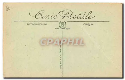 Zamek w Chantilly — Front zachodni — LL. — Wydawnictwo Levy Fils et Cie, Paryż-Vernillet — Rewers