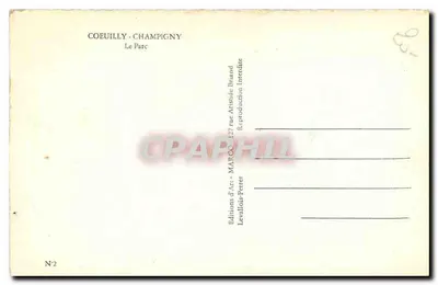 Coeuilly-Champigny — O Parque — estátua de javali — Éditions d'Art Levalllois-Perret, N°2 — Verso
