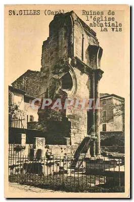 St-Gilles (Gard) — Ruínas da igreja abbatial La Vis — Edição Gau-Francher