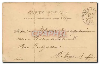 Vincennes — Estátua de Daumesnil — editor Paris, n°4 — Verso
