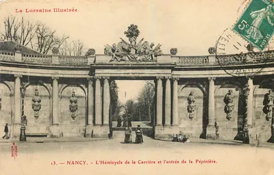 NANCY — Hémicycle Carrière i wejście do ogrodu rolnego — La Lorraine Illustrée, n°13