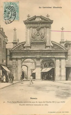Nancy — Porta św. Mikołaja — La Lorraine illustrée, n°30