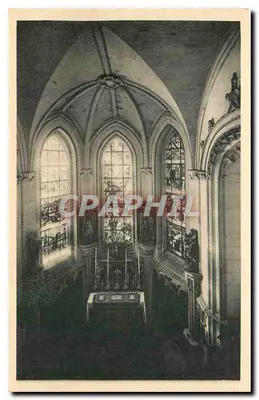 Capela do Castelo de Chaumont-sur-Loire — vista interior — Castelo de Chaumont-sur-Loire (Loiret) - Editor: Serv. Comercial Mém. Historiques, Paris