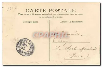 Bourges — De Vijf Poorten van de Kathedraal — Coll. E. L., n° 630 — Achterkant