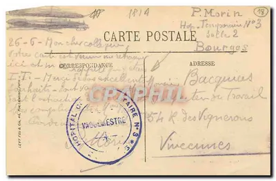 Bourges — Katedra. Widok z południowej strony. — Wydawnictwo Nouvelles Générales, Bourges — Rewers