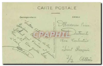 Igreja de São Wast de Soissons — bombardeada durante a Grande Guerra 1914-18 — Phot-Express, Paris, n°1356 — Verso