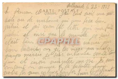 Narbonne — O Monumento e a Catedral — Editor: Carte postale Narbonne, n°6 — Verso