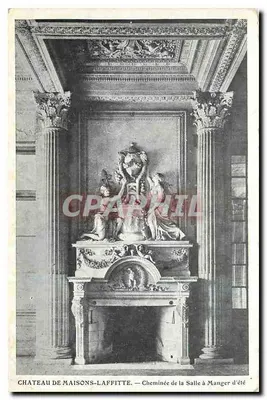 Castelo de Maisons-Laffitte — Lareira da Sala de Jantar de Verão