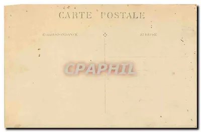 Girl in white dress and veil — garden — Postcard — Back