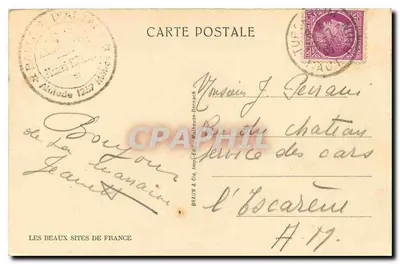 Balão da Alsácia — Estátua de Joana d'Arc e vale da Mosela — Braun & Cie, n° 5938 — Verso