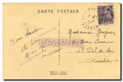 Rochefort-en-Terre (Morbihan) — O Castelo e suas Torres — Editor G. Artaud, N°79 — Verso