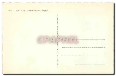 Nice — Promenada Anglijska — Wydawnictwo A.D.I.A. nr 524 — Rewers